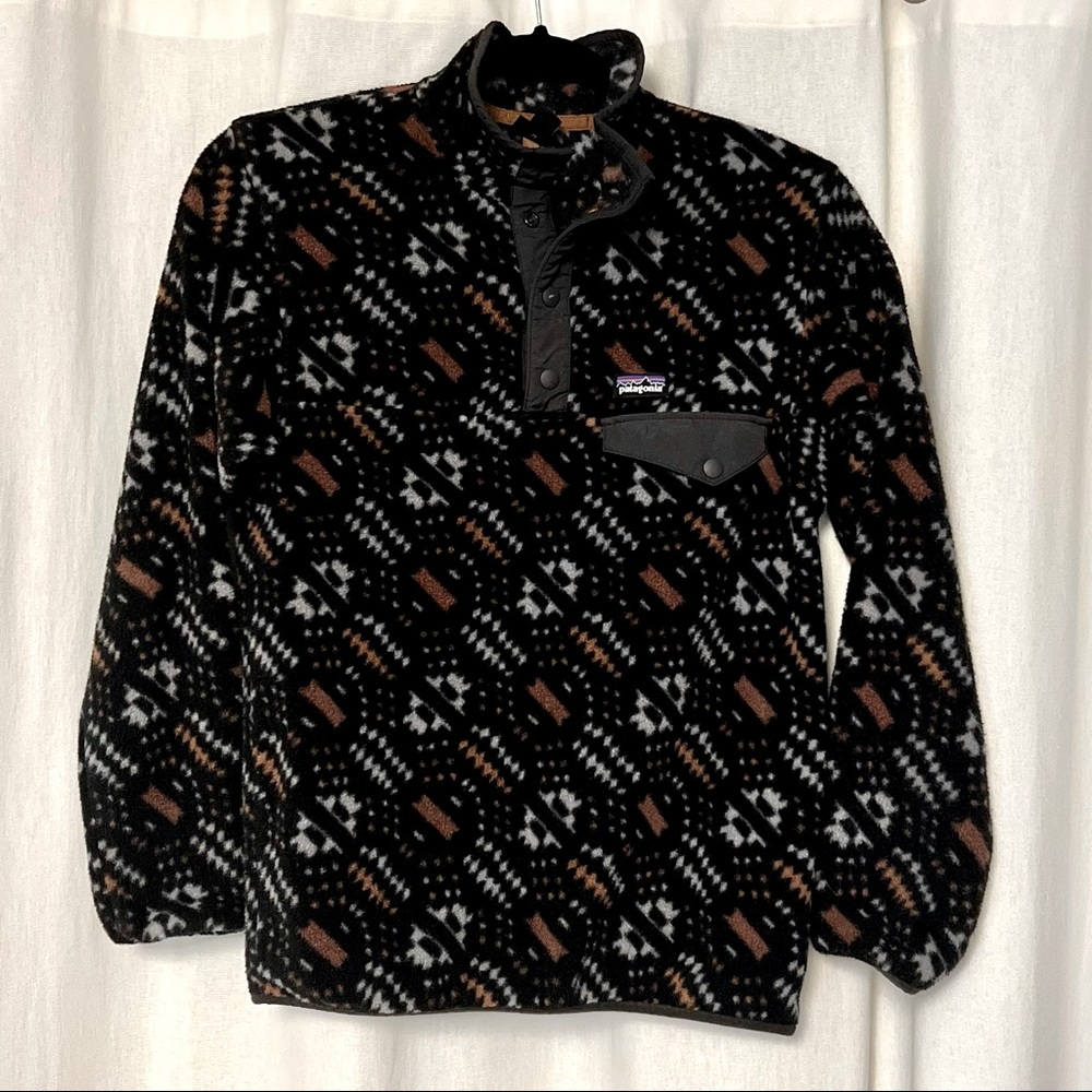 Patagonia Printed Fleece Boys Large (12)